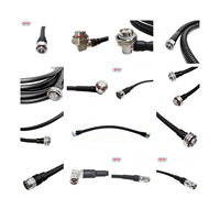 Werkseitig N Typ/UHF SO-239 PL259/4.3-10 MINI DIN/7/16 DIN-Stecker Buchse 90 Grad für 1/2 "super flexible Kabel baugruppe