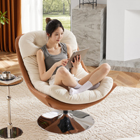 Fauteuil pivotant moderne pliable en L pour salon, style luxe léger, idéal pour la détente