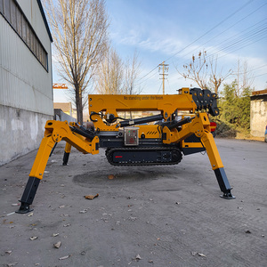 무료 배송 3 톤 모바일 미니 크롤러 플라이 지브 맨 바구니 최저가 스파이더 크레인 판매 - Product Image 6