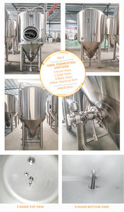 Tiantai 250 <span class=keywords><strong>litres</strong></span> 250L <span class=keywords><strong>Nano</strong></span> brasserie en acier inoxydable Double paroi Isobaric bière fermenteur bière cuve de Fermentation - Product Image 6