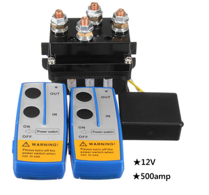 Relais à treuil électrique, commutateur universel, 12V, 500a, télécommande sans fil, accessoires de <span class=keywords><strong>voiture</strong></span>, électrovanne, pour automobile - Product Image 1