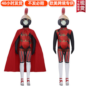 Costume de cosplay pour enfants Héro Fraise 5-7 ans Polyester Hiver 2025 Tenue de performance - Product Image 4