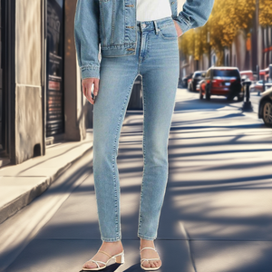 <span class=keywords><strong>Levis</strong></span> Short en jean skinny pour femme 712, respirant, extensible, délavé clair - Product Image 2