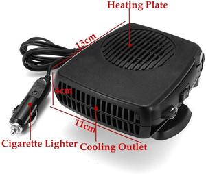 Chauffe-ventilateur électronique portable Sandy F103 <span class=keywords><strong>pour</strong></span> voiture 12V 100W avec lame de 6 pouces, <span class=keywords><strong>dégivreur</strong></span> et désembueur de <span class=keywords><strong>pare</strong></span>-<span class=keywords><strong>brise</strong></span> - Product Image 2