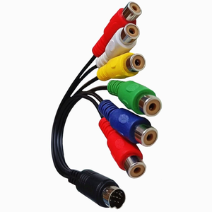 Per ricevitori TV televisori monitor proiettori S-Video Mini DIN 10pin maschio a 5RCA femmina cavo di alimentazione AV - Product Image 3