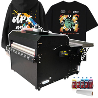 Imprimante de t-shirts avec film PET de transfert thermique à encre colorée DTF personnalisable de conception nouvelle avec machine à secouer la poudre et purificateur d'air