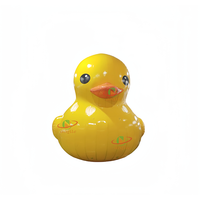 Canard flottant pour l'extérieur Canard gonflable de dessin animé modèle mignon personnalisé Canard jaune publicitaire