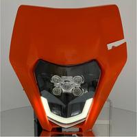 Feu avant pour plaque de phare LED SM-025 à 5 lentilles pour moto de cross, dirt bike, pit bike 125-450