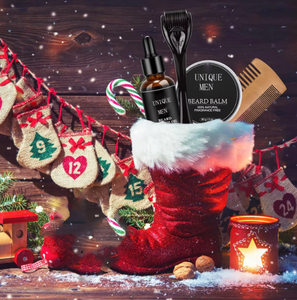 Râu Grooming Kit Cho Nam Giới Tất Cả Các Tự Nhiên Râu Dầu Balm Cam Lược Con Lăn Râu Chăm Sóc Bộ Giáng Sinh Sinh Nhật Của Cha Món Quà Ngày - Product Image 3