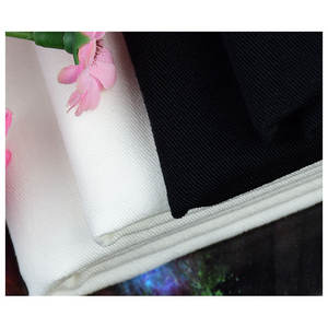 Ropa de entrenamiento de poliéster Spandex, <span class=keywords><strong>tela</strong></span> de popelina elástica impermeable con estilo de sarga de costilla para niños y niñas, patrón teñido tejido - Product Image 3