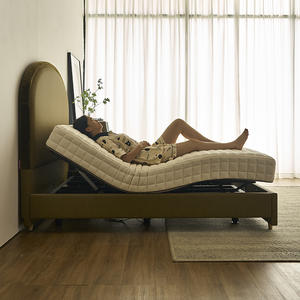 Lit double intelligent multifonctionnel Chambre à coucher Lit réglable à levage automatique Base de lit Queen en métal avec télécommande - Product Image 2