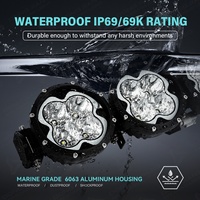 Lampu Bar LED Amber Modular 32 Inci yang Dapat Disambung untuk Jeep Wrangler Bronco Tacoma Gladiator Hilux Ranger Off Road 4X4