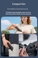 Caméra corporelle 4K avec suivi d'objet et de visage, microphone externe, mini caméra vidéo et audio de poche 330 °   Caméra rotative pour vélo, voyage en plein air