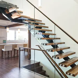 Cbmmart interior minimalista industrial, duplex reto escadas e kits modular da escada com pisos de madeira