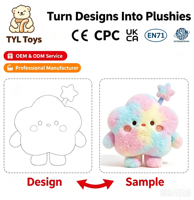 Peluche pieuvre réversible colorée, jouet en peluche doux rembourré de coton PP, lapin pour enfants, cadeau d'anniversaire