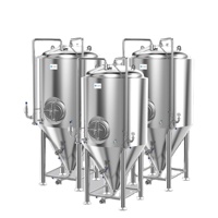 Cuve de Fermentation de Bière Artisanale Personnalisée 7BBL avec Enveloppe à Cavités, Unitank de Haute Qualité à Vendre