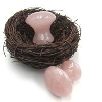 Pierre de massage en quartz rose en forme de champignon, outil facial en cristal naturel pour SPA à domicile, drainage lymphatique et relaxation