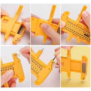 סרגל חיתוך מעגלי מתכוונן של RTS, קוטר 1 ס\\\"מ-30 ס\\\"מ, כלי לעבודות עור לחיתוך נייר ועור - Product Image 3