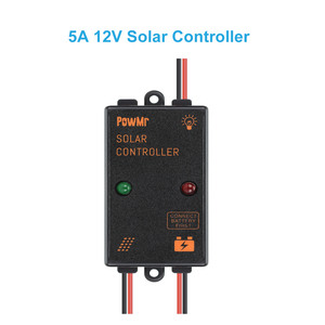 Suitable PowMr PWM <b>5A</b> 12V Mini <b>Solar</b> <b>Controller</b> IP67 Waterproof Mini <b>Solar</b> <b>Charge</b> <b>Controller</b> for Lead-Acid Battery - Product Image 6