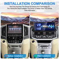Radio Multimedia Android de 12.3 Pulgadas para Toyota Land Cruiser LC200 2007-2020, Unidad Principal de Navegación con Carplay, Monitor, Nueva Actualización
