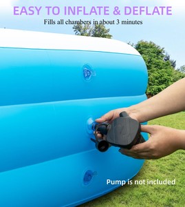 Piscina Rectangular Inflable de PVC Portátil, a Prueba de Fugas, Fácil de Instalar, de Montaje Rápido, para Adultos y Niños - Product Image 3