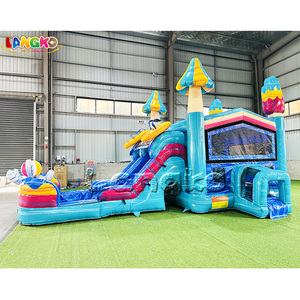 Oferta Especial: Combo de Tobogán Hinchable Comercial para Fiestas al Aire Libre con Soplador de Aire y Casa de Rebote - Product Image 5