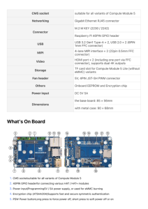 <span class=keywords><strong>Raspberry</strong></span> Pi CM5 Mini Base Board B M2 NVMe SSD Boot Support ATSHA204 Cryptage Double Sortie 4K GPIO40 Passerelle Industrielle - Product Image 5