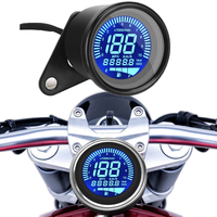 Speedometer Digital multifungsi, Odometer Tachometer & pengukur tingkat bahan bakar untuk sepeda motor tahan air RPM Meter