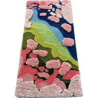 100% fait à la main touffetage paysage tissu aiguille perforé acrylique poinçon aiguille caboteur bricolage Kit tapis luxe tufté tapis pour décor