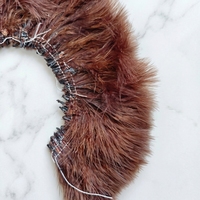 Plumes de Dinde Marabou enfilées de 3-4 pouces pour la pêche, couleurs multiples, vente en gros