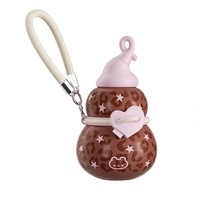 Bouteille d'eau isotherme portable grande capacité en forme de gourde à imprimé léopard et motif cœur, avec paille, pour café et bureau, pour femme