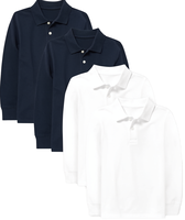 Pull-over en coton doux à col polo pour tout-petits, manches longues, logo personnalisé, style preppy décontracté, écologique, respirant, tricot pour enfants