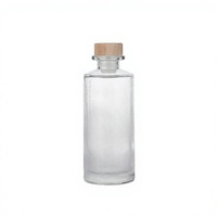 Bouteille à liqueur en verre à texture géométrique, flacon personnalisé avec bouchon en bois pour whisky, vodka et vente au détail de produits de luxe, 500 ml