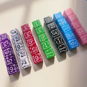 Faccub mới 16mm D6 cơ khí phong cách kỹ thuật số sáu mặt trò chơi phụ kiện bảng trò chơi đa diện màu tím cuộn xúc xắc - Product Image 4