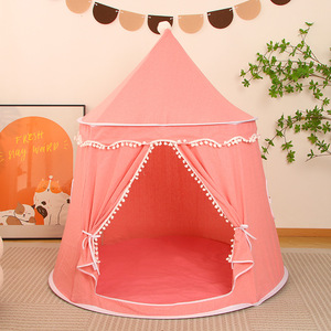 Tente <span class=keywords><strong>yourte</strong></span> mongole pour enfants en coton et lin, château intérieur pour bébé, petite maison de jeu pour garçons et filles, cadeau de <span class=keywords><strong>vacances</strong></span> - Product Image 2