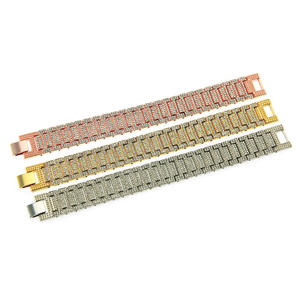 Bracciale a catena cubana geometrica spessa 14 mm, stile hip-hop di alta gamma, unisex, in lega di zinco placcato argento/oro, alla moda, per feste - Product Image 5