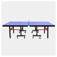 Vente en gros Ensemble table de ping-pong pliable de 9 pieds Table de tennis de table intérieure et extérieure de style moderne avec filet