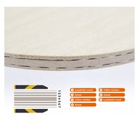 Lame de tennis de table en Fiber de carbone jaune professionnel 5 + 2 de nouvelle conception BOLI pour la vitesse d'attaque