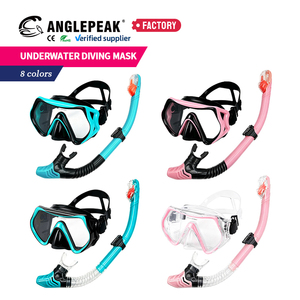 <span class=keywords><strong>Masque</strong></span> de <span class=keywords><strong>plongée</strong></span> étanche pour adulte avec lentille en verre trempé, cadre en silicone LSR, lunettes de natation et ensemble de <span class=keywords><strong>plongée</strong></span> avec tuba - Product Image 2