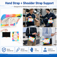 Funda Protectora para Niños, Resistente a Golpes, para Redmi Pad Pro 12.1 Poco Pad 12.1 2024, con Soporte de 360 Grados, Correa de Hombro Ajustable, OEM ODM