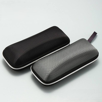Étui à lunettes rigide durable avec fermeture éclair, motif diamant, en EVA, étuis à lunettes de soleil portables, anti-écrasement, rangement pour lunettes, logo personnalisé