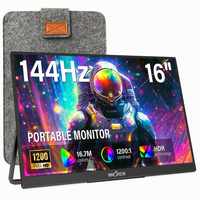 Ekstensi Layar Laptop Lebar UXGA 16 Inci FreeSync Adaptive Sync Menghilangkan Kerusakan Layar untuk Video Game Kompetitif
