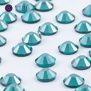 핫픽스 최신 DIY 팁 장식 다이아몬드 글라스 3D 플랫백 네일 아트 크리스탈 블루 라인스톤 - Product Image 4