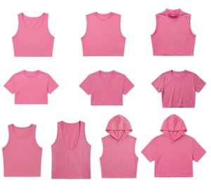 <span class=keywords><strong>Top</strong></span> Corto da Uomo Magenta con Collo Tondo per un Look Slim e Aderente |   Tessuto in Seta Ghiaccio 94,6% Cotone 5,4% Spandex |   Canotte alla Moda Streetwear - Product Image 2