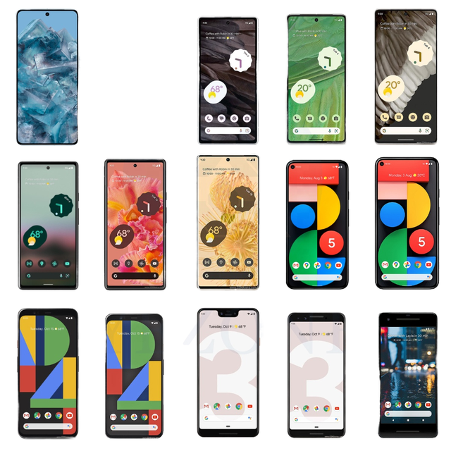 Replacement OLED LCD Display for Google Pixel 6 7 8 9 Pro XL Mobile Phone Screen with Frame Style