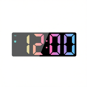 Wholesale <b>Digital</b> LED Alarm <b>Clock</b> for Desk & Table Colorful Display - Product Image 1