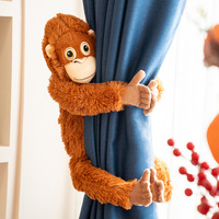 En gros, jouets en peluche singe gorille pas chers, figurines de singe, petites poupées singe pour sac à dos, jouets en peluche animaux simulés