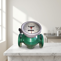 Medidor de Flujo de Engranajes Ovalados DN10 Personalizable OEM para Líquidos Corrosivos, Medidor de Flujo de Aceite de Acero Inoxidable con Precisión de +/-0.5% y Conexión de Brida