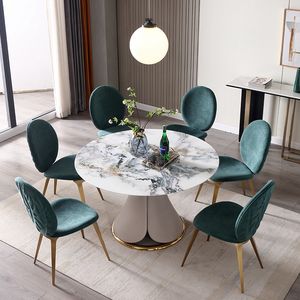<span class=keywords><strong>Chaise</strong></span> de salle à manger moderne de luxe en or vert chambre à coucher salon salle de sport appartement villa utilisation salle à manger maison meubles de banquet usage - Product Image 3