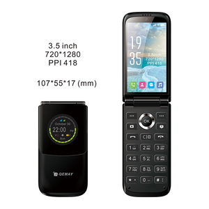 Forte custodia multifunzione ad alta <span class=keywords><strong>definizione</strong></span> 720*1280 3.5 pollici di forma rotonda Flip LTE 4G pieghevole telefoni Cordless - Product Image 6